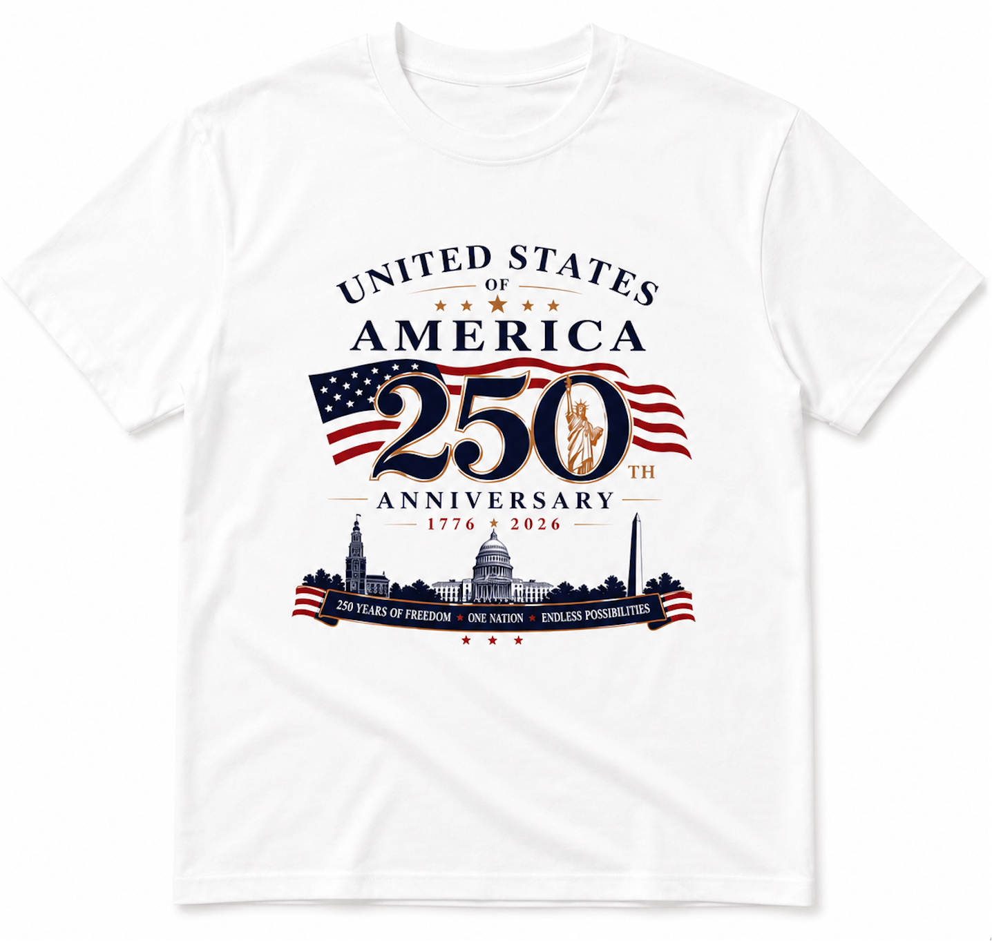 USA 250th Anniversary T-Shirt | Patriotic Unisex Tee