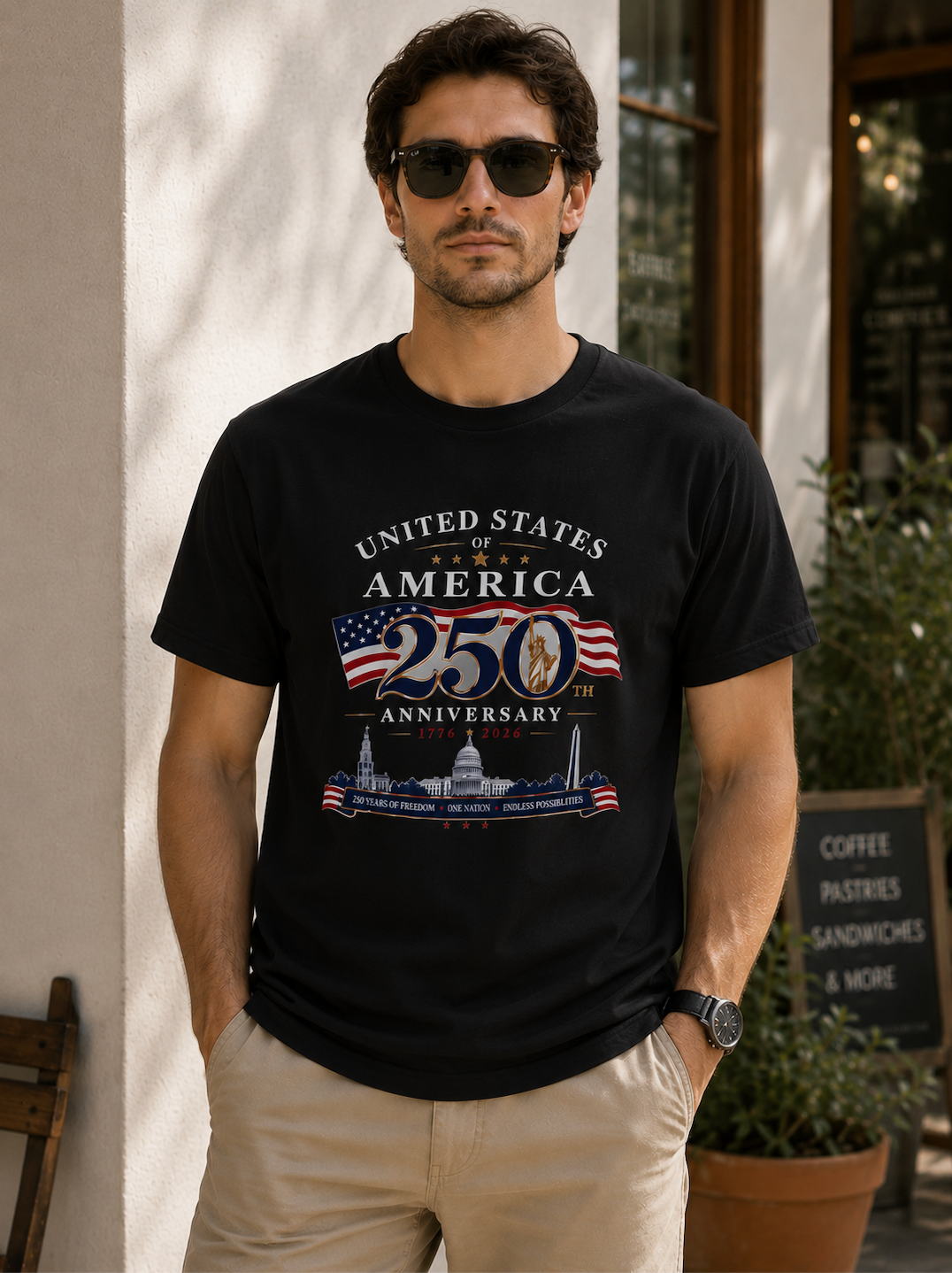 USA 250th Anniversary T-Shirt | Patriotic Unisex Tee