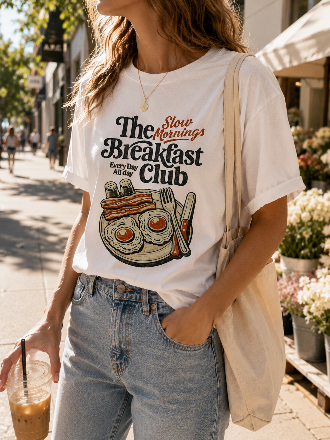 Breakfast Club Graphic T-Shirt – Slow Morning Retro Tee