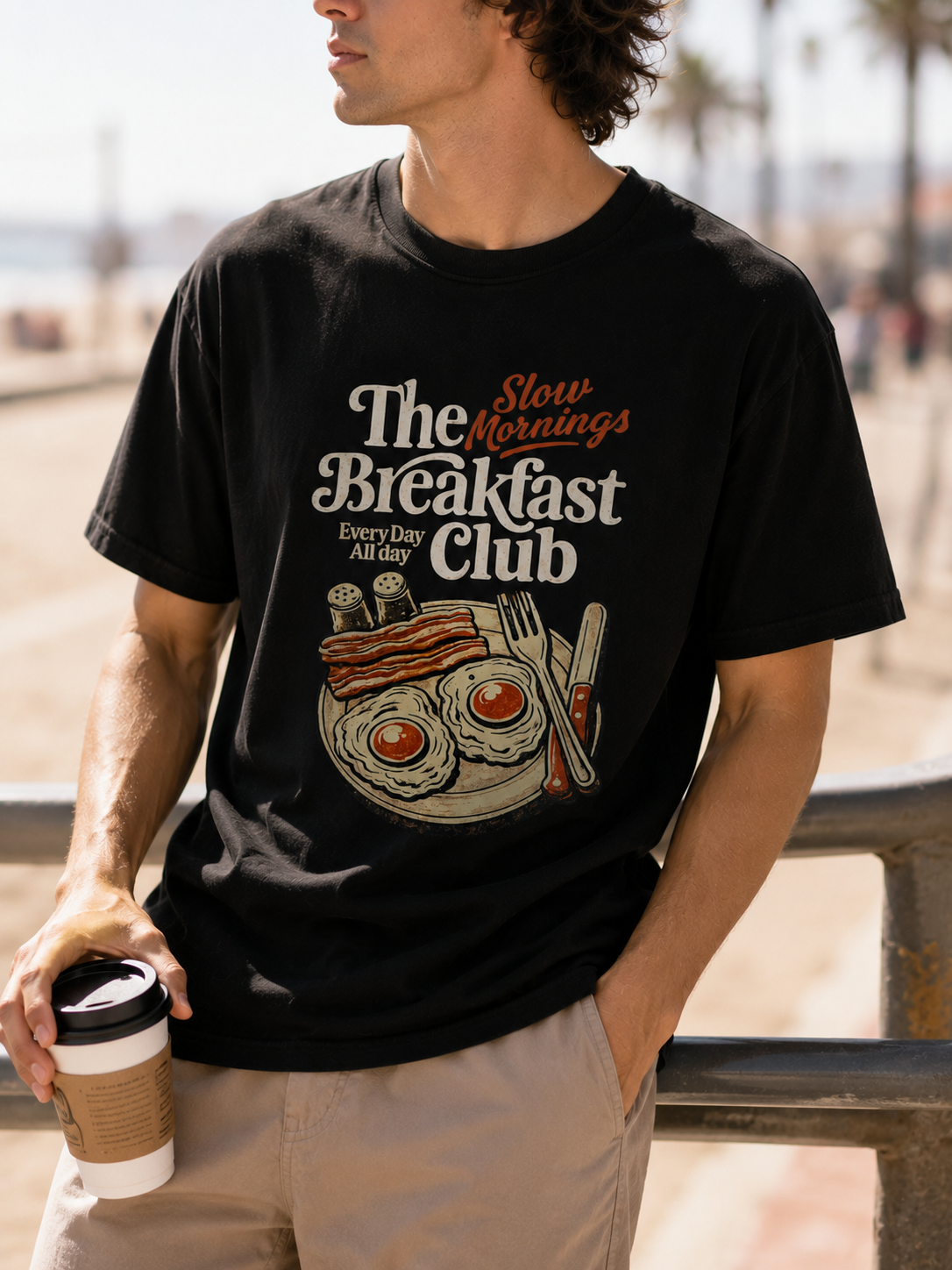 Breakfast Club Graphic T-Shirt – Slow Morning Retro Tee