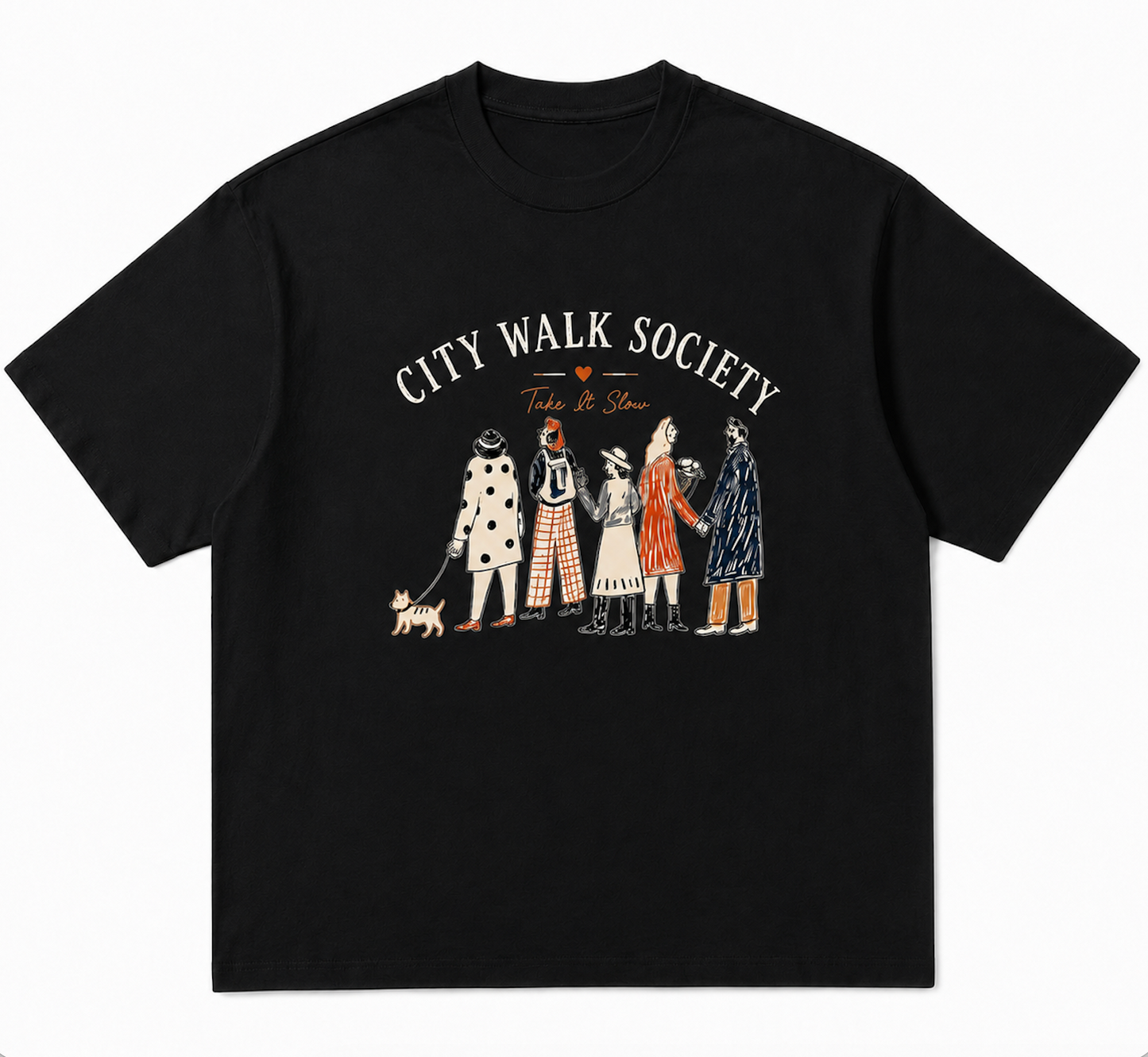 City Walk Society Graphic T-Shirt | Take It Slow Tee | Slow Living Unisex Shirt | Vintage City Walk Graphic Tee