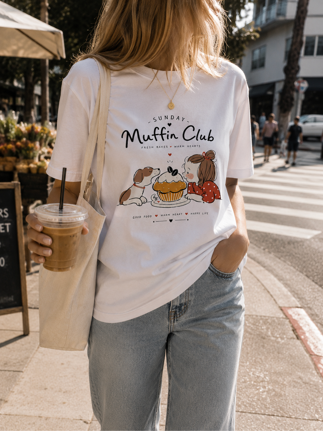 Sunday Muffin Club T-Shirt | Cute Bakery Graphic Tee | Cozy Brunch Unisex Shirt
