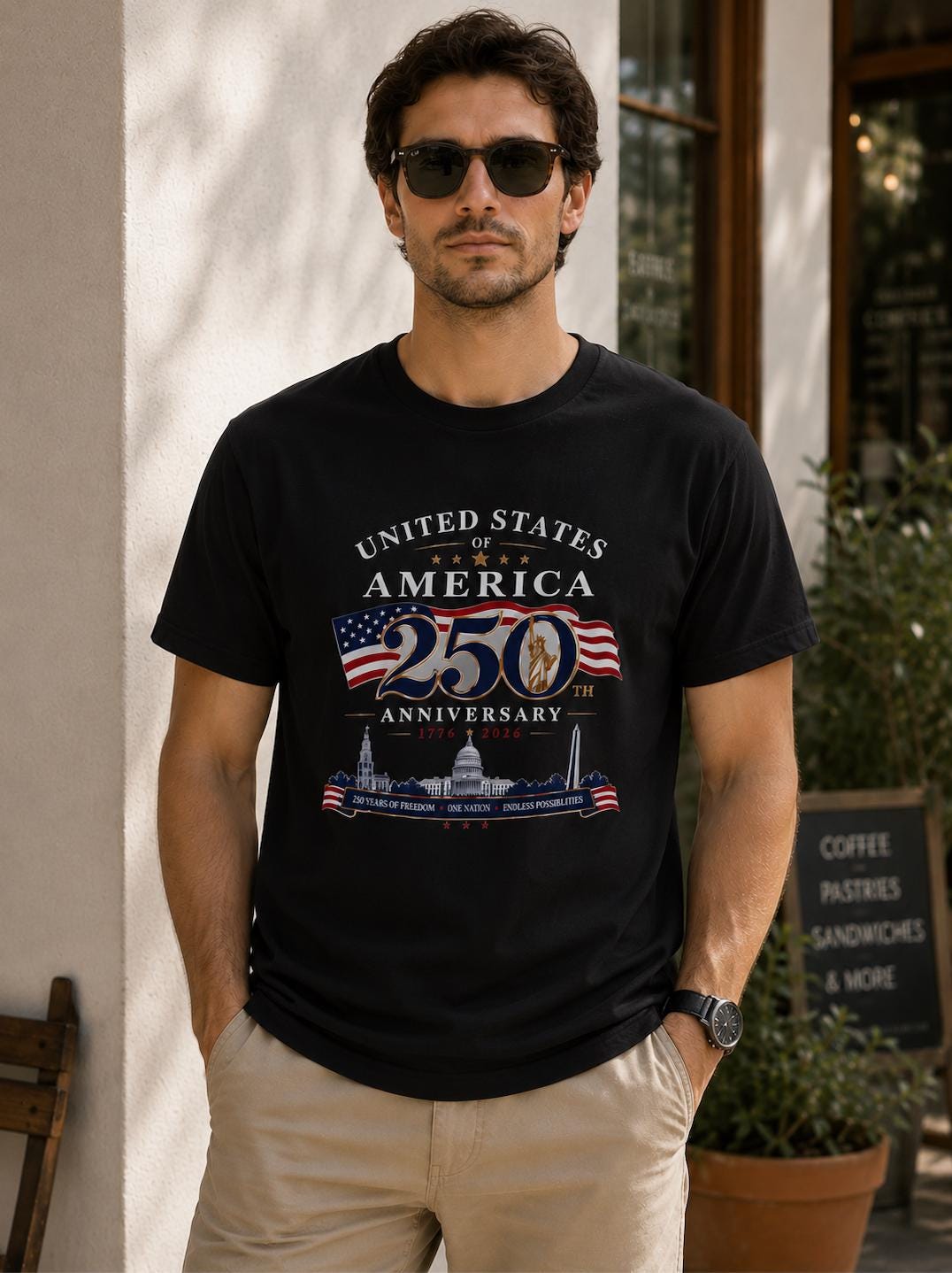 USA 250th Anniversary T-Shirt | Patriotic Unisex Tee