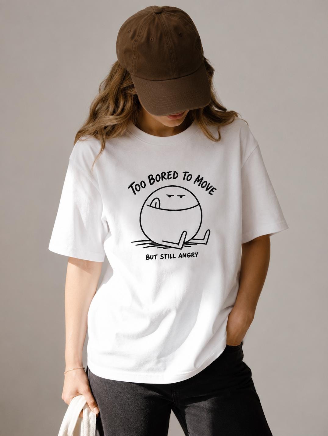 Too Bored To Move Graphic T-Shirt | Funny Lazy Meme Tee | Introvert Humor Unisex Shirt | Sarcastic Graphic Tee