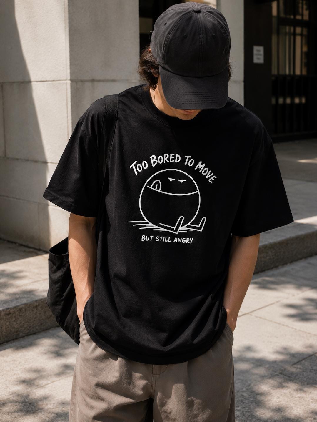 Too Bored To Move Graphic T-Shirt | Funny Lazy Meme Tee | Introvert Humor Unisex Shirt | Sarcastic Graphic Tee